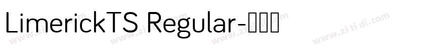 LimerickTS Regular字体转换
